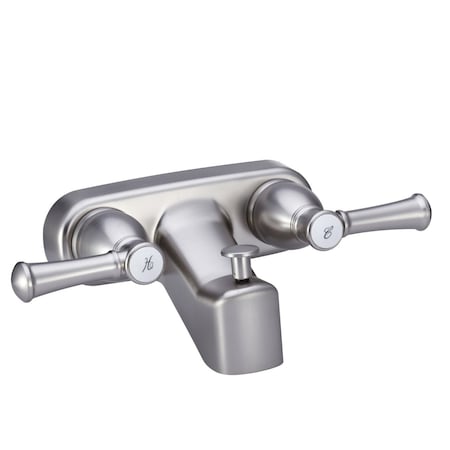 Dura Faucet DESIGNER RV TUB & SHOWER DIVERTER FAUCET - BRUSHED SATIN NICKEL DF-SA110L-SN